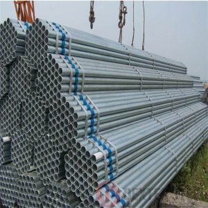 Galvanized steel tubes with zinc coating, corrosion resistant