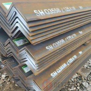 Shipbuilding steel angles with classification markings