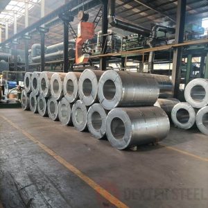 Polished 304 stainless steel coils with visible mill finish