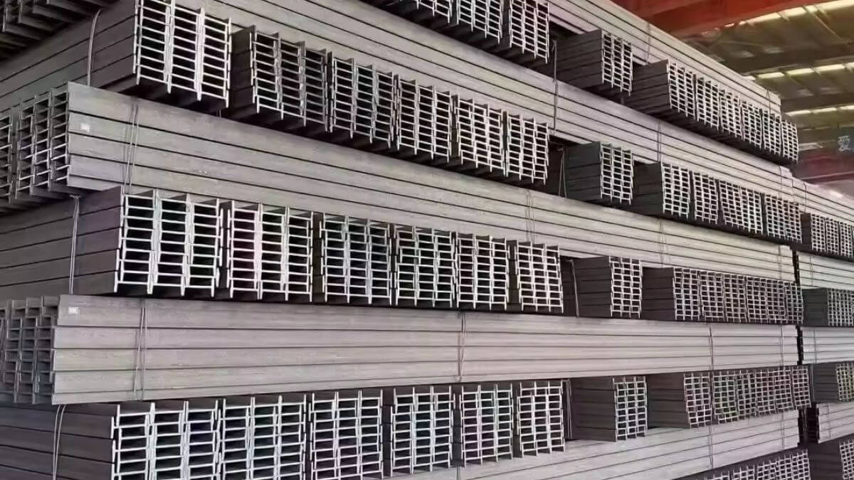 High quality steel beams and columns supplied by Dexter Steel for structural use